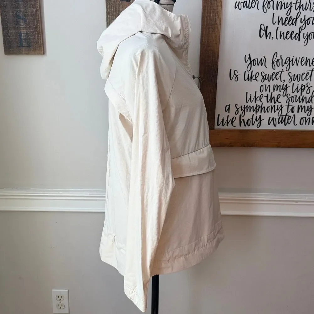 LIV Outdoor Cream Hooded Utility Jacket